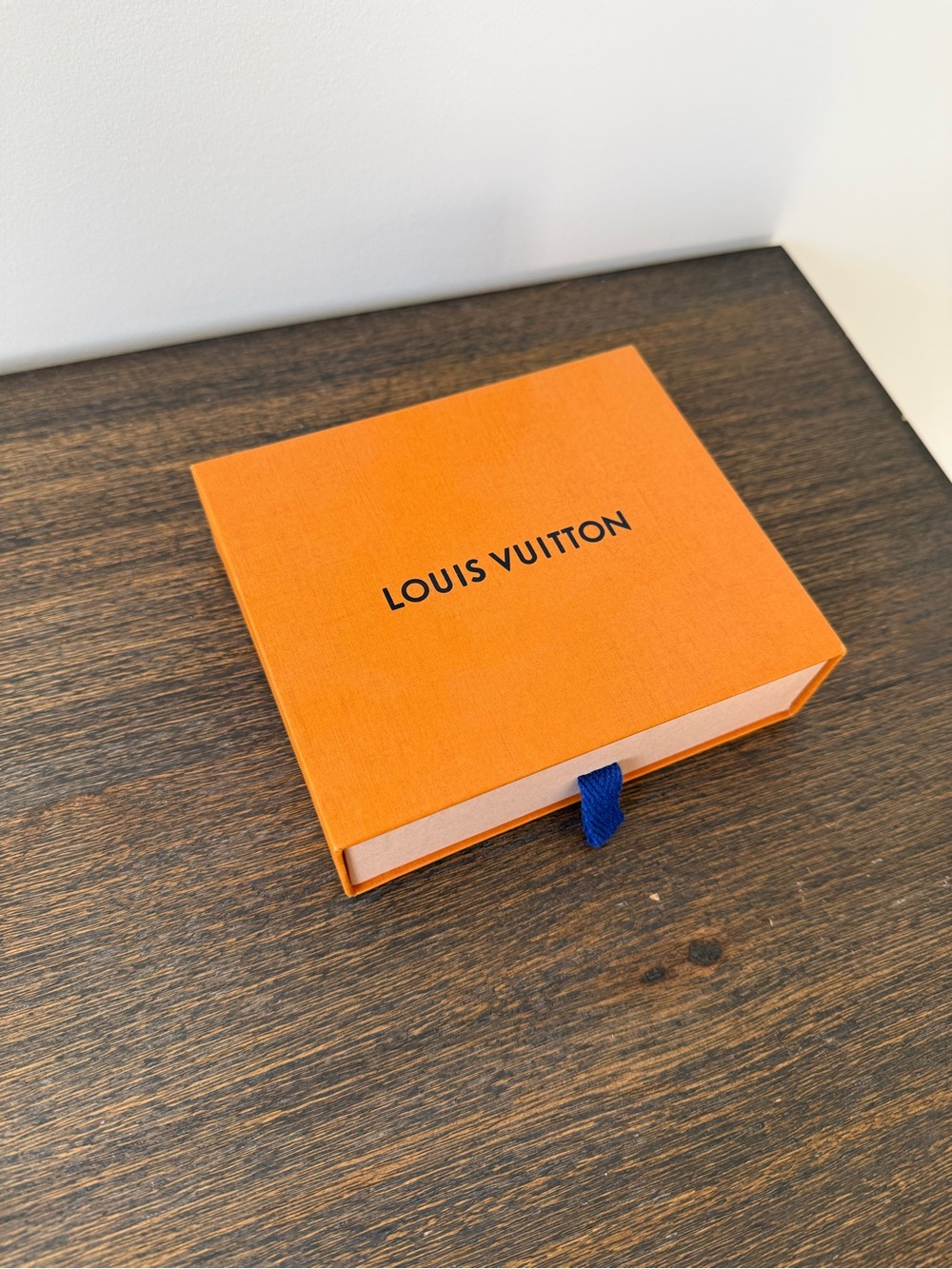 Louis Vuitton Orange Box with Blue Pull Tab